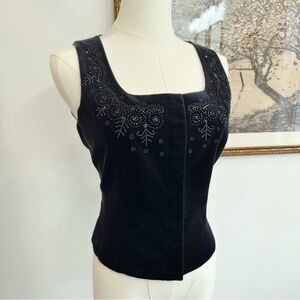 ✨ LAURA ASHLEY vintage velvet corset top
